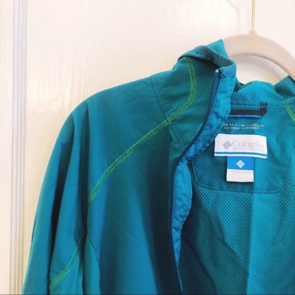 Columbia Dark Teal Rain Jacket - Picture 5 of 10